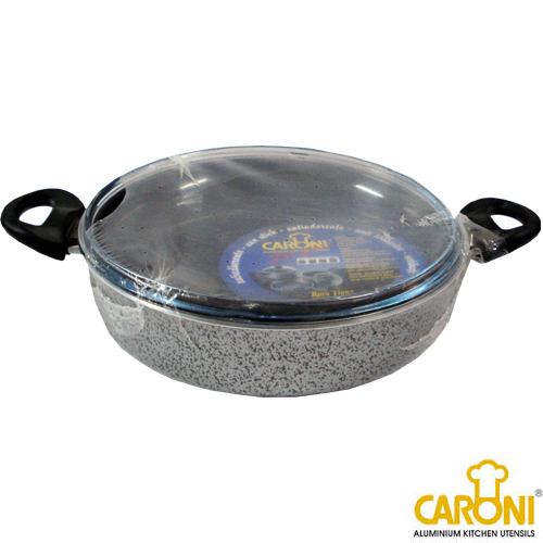 CARONI DE LUXE PAN 28 2HNDL+GLASS
