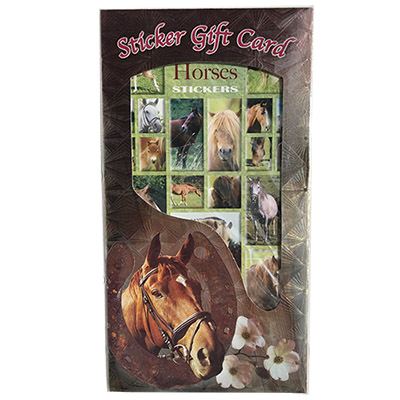 410009 STICK GIFT CARD HORSE